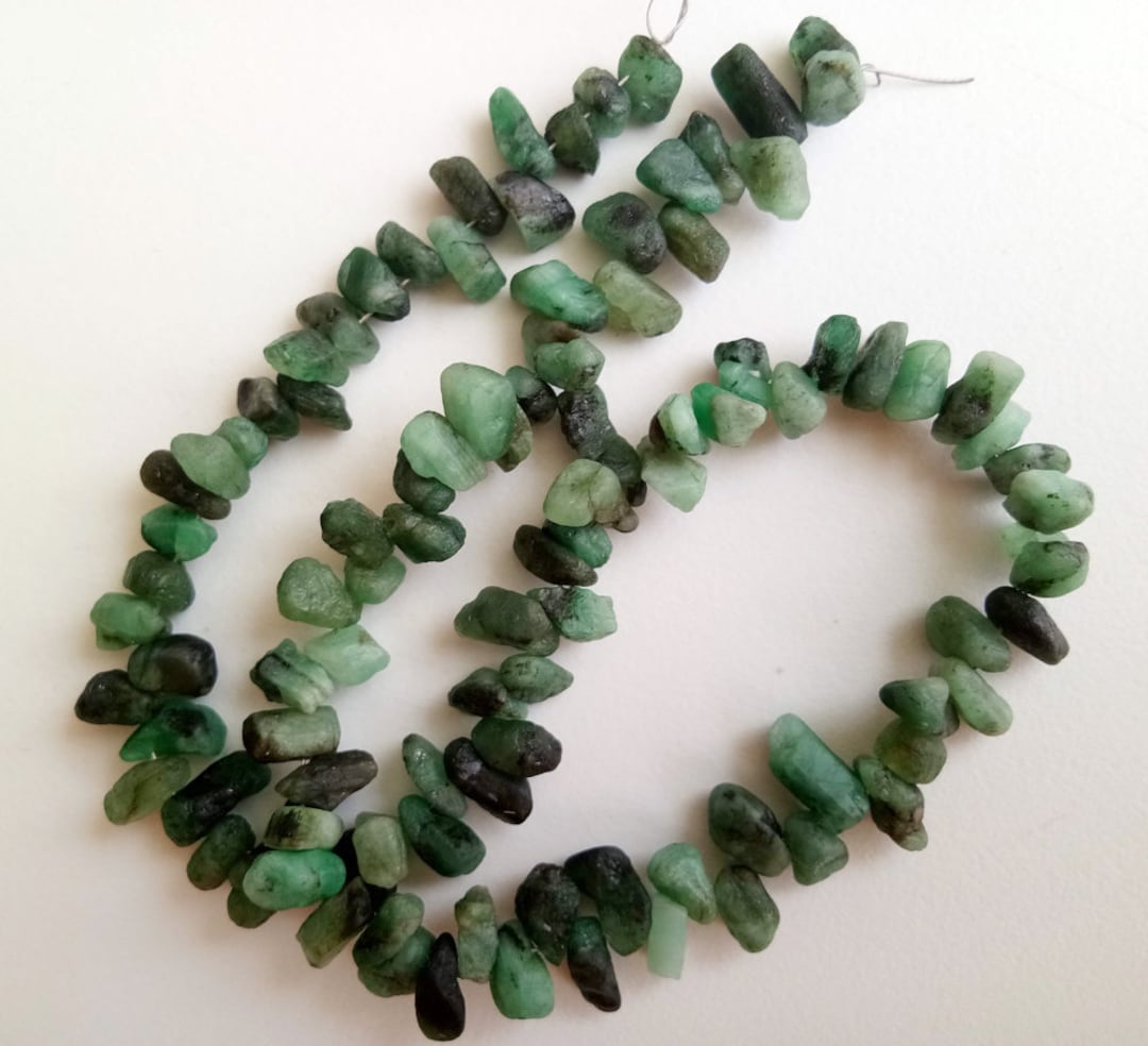 6.5-10mm Emerald Rough Beads Drilled Emerald Raw Stones - Etsy