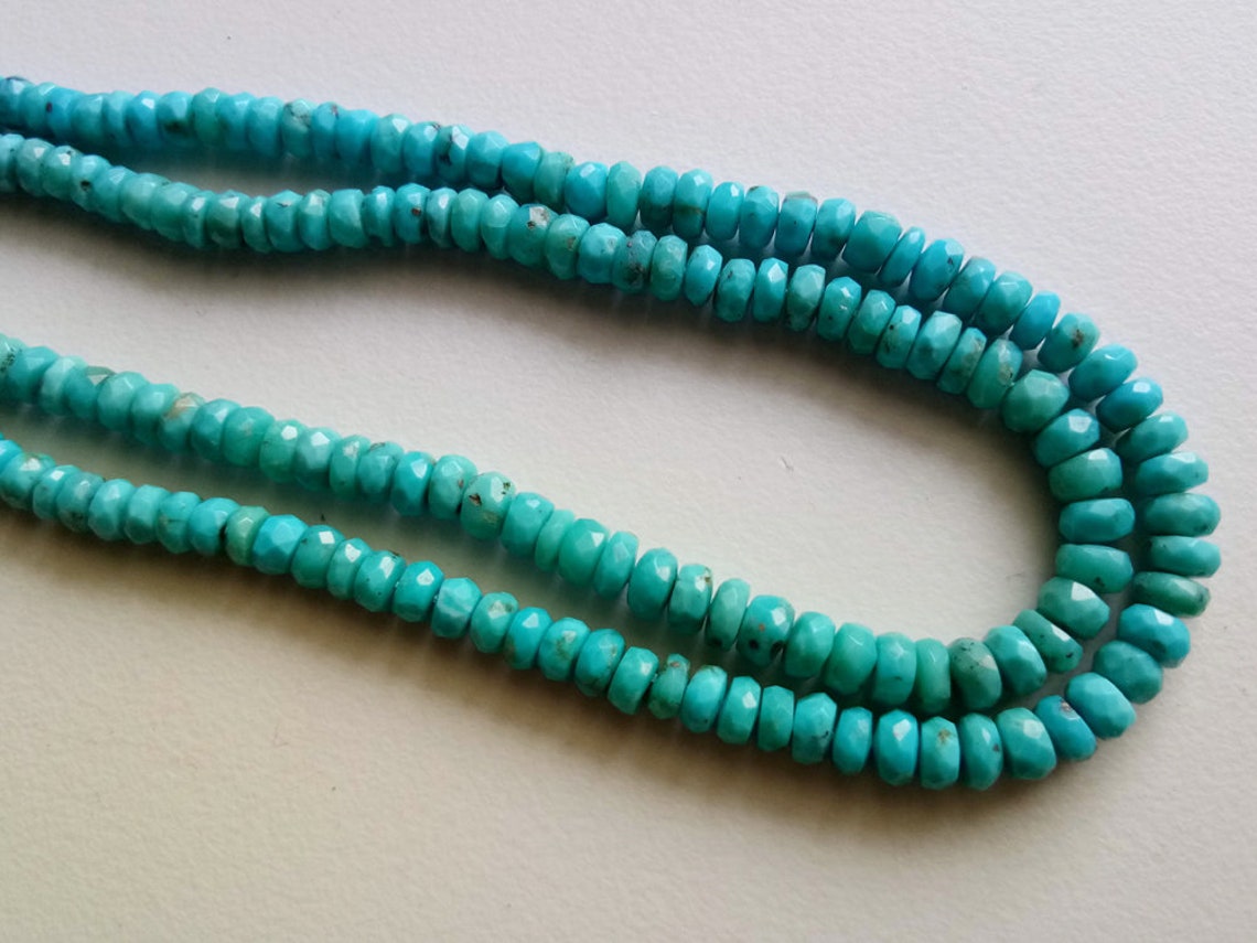 Rondelle Turquoise Sleeping Beauty Naturelle - Poids Total 218 Carats (43,6 Grammes)