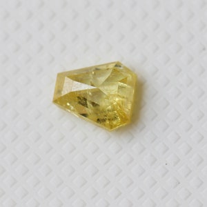 Yellow Shield Diamond, Natural Yellow Diamond Shield For Ring, Loose Diamond Shield Pendant, Diamond Shield for Engagement Rings, 4.8x4.3mm image 7