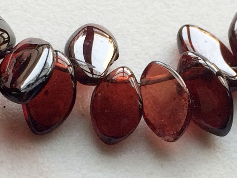 Garnet Plain Marquise Beads 7x10mm 8 Inch Strand Red Garnet Beads Garnet Wholesale Garnet Necklace 48 Pieces 7x13mm Approx.