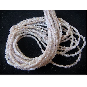 RARE Pink Diamonds, NATURAL 1mm-2mm Raw Loose Pink Diamond, Rough Uncut Diamond Bead, Raw Pink Diamond Bead For Jewelry (4IN To 16IN)-TRD17