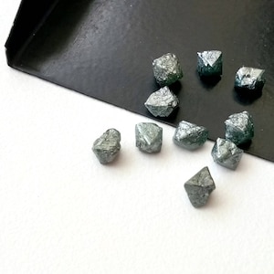 4-5mm Blue Rough Diamond Crystal, Natural Raw Diamond Crystal, Uncut Rough Diamond, Diamond, Loose Blue Diamond For Jewelry (1pcs To 2Pcs)