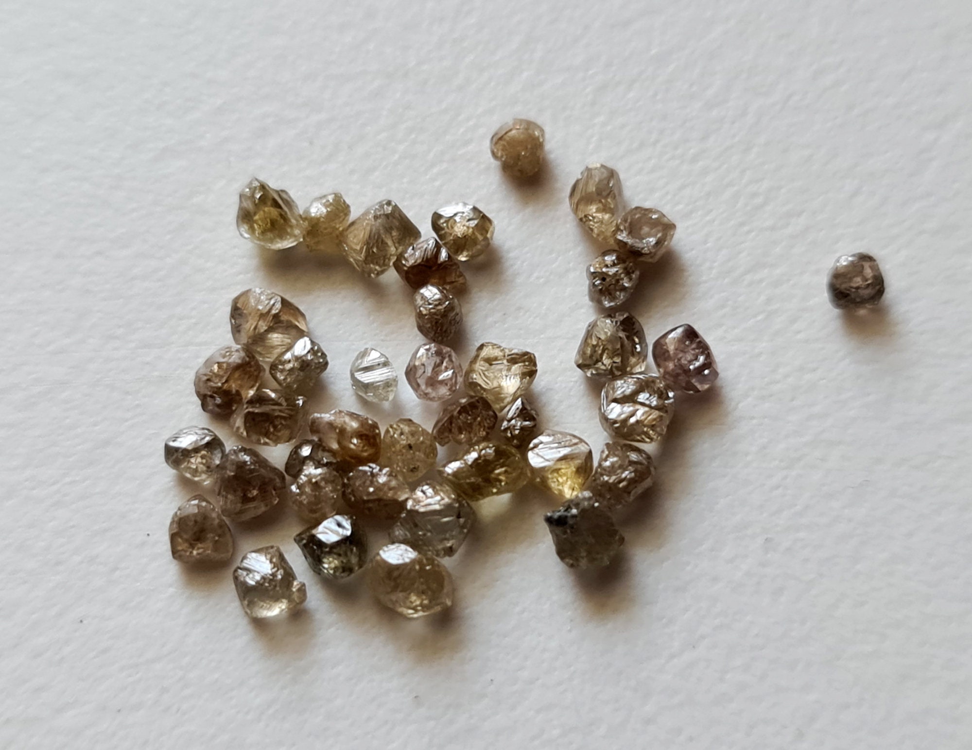 2-3mm Clear Light Brown Rough Diamond Raw Diamond for Ring - Etsy