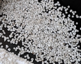 Diamante blanco en bruto Rondelle de 1-1,5 mm, diamante blanco natural en bruto, diamante sin tallar, diamante blanco suelto, diamante libre de conflicto (de 1 a 5 quilates)