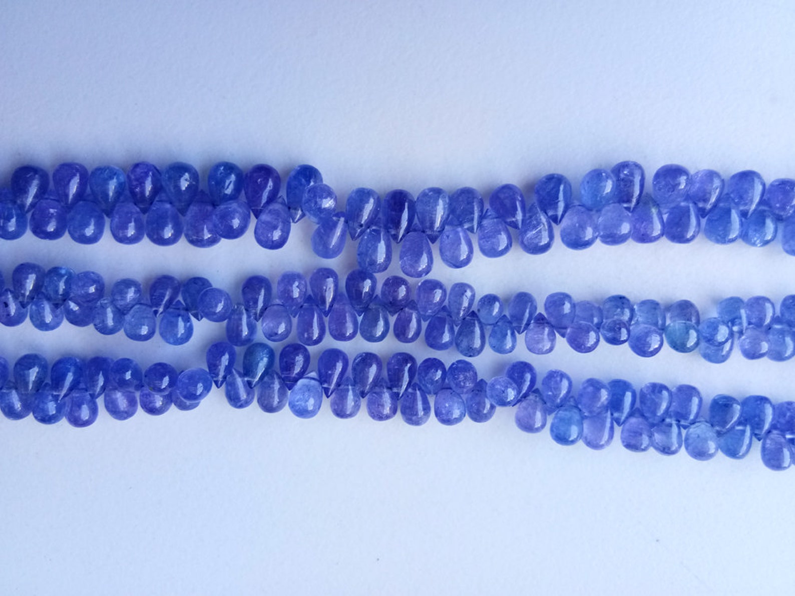 3x5mm 6x8mm Tanzanite Beads Natural Tanzanite Plain Drops Etsy