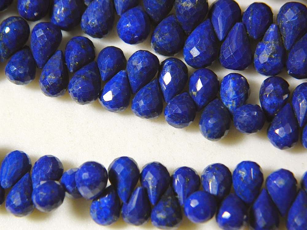 lapis teardrop 7x10mm beads