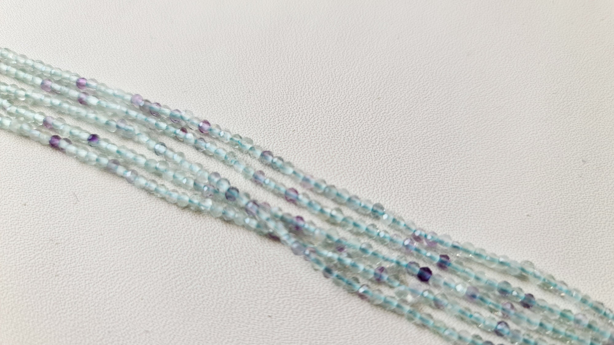 Viola Fluorite Rondelle Sfaccettato I Branelli di 14x8mm Della Pietra Preziosa d