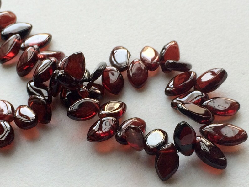 Garnet Plain Marquise Beads 7x10mm 8 Inch Strand Red Garnet Beads Garnet Wholesale Garnet Necklace 48 Pieces 7x13mm Approx.