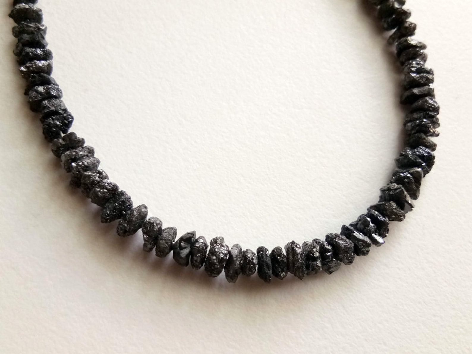 5mm Black Rough Diamond Beads Black Raw Diamond Beads 0.5mm Etsy