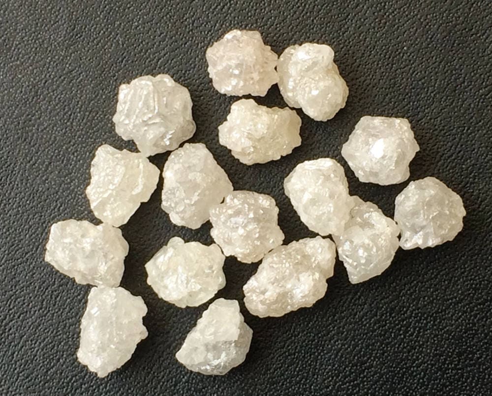 Buy 5-6mm White Rough Diamond White Raw Diamond Uncut Diamond ...