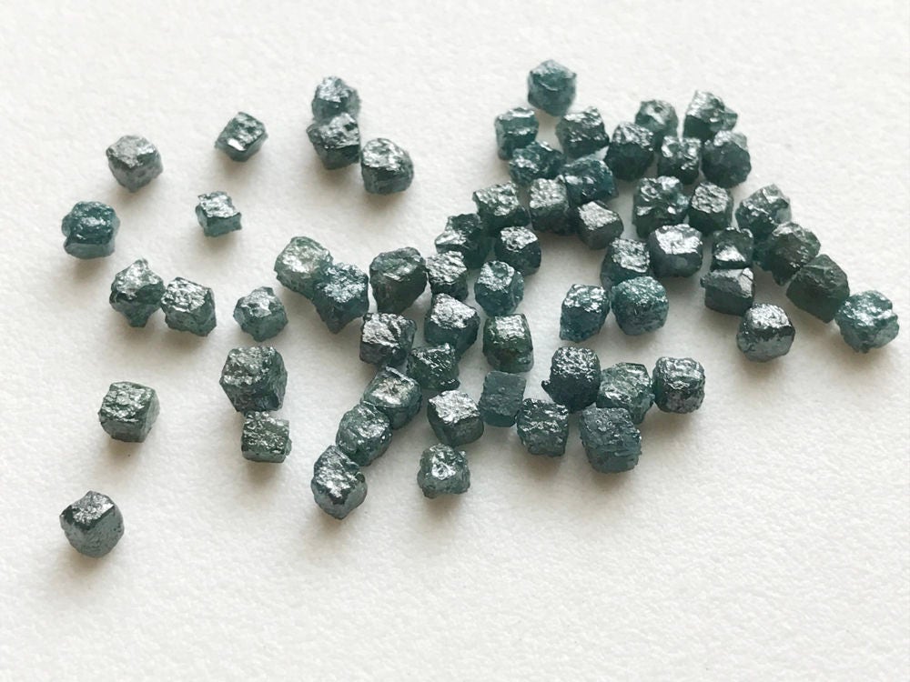 2-3mm Blue Rough Diamond Box Cubes, Loose Rough Diamond, Uncut Diamond ...