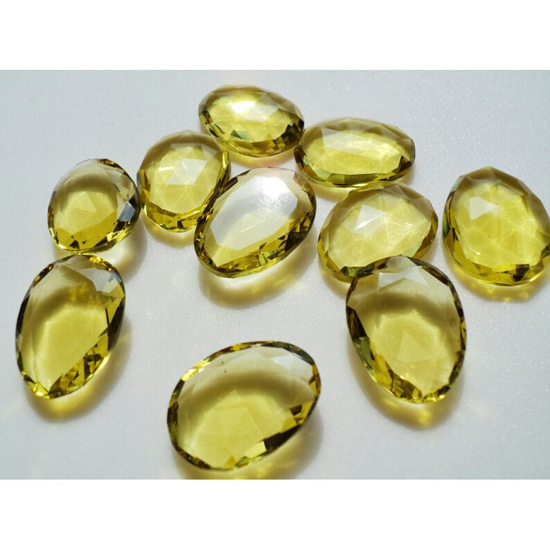 11x14mm to 15x20mm Lemon Quartz Colored Hydro Rosecut Hydro | Etsy