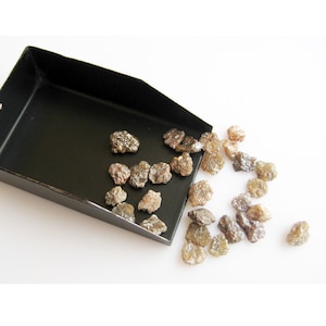 5mm Each Approx Brown Rough Diamond, Brown Raw Diamond, Uncut Diamond Brown Rough Diamond For Jewelry (1Pc To 10Pc Options)