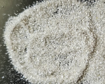 Polvo de diamante extra blanco sin tallar, diamantes naturales en bruto sin tallar para joyería, polvo de diamante fino suelto (opción de 5 a 50 quilates) - PDD247