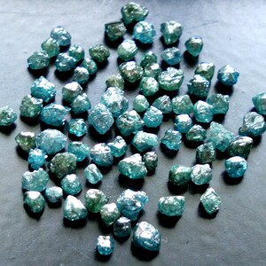 1-2mm Blue Raw Diamond, Blue Rough Diamond, Uncut Diamond, Blue Loose Diamond, Conflict Free Diamond (1Ct To 10Ct Options) - DDP140