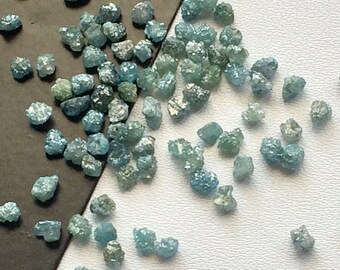 2-3mm Blue Raw Diamond, Blue Rough Diamond, Rough Diamond, Uncut Diamond, Loose Diamond, Blue Conflict Free Diamond (1Ct To 10Ct Option)