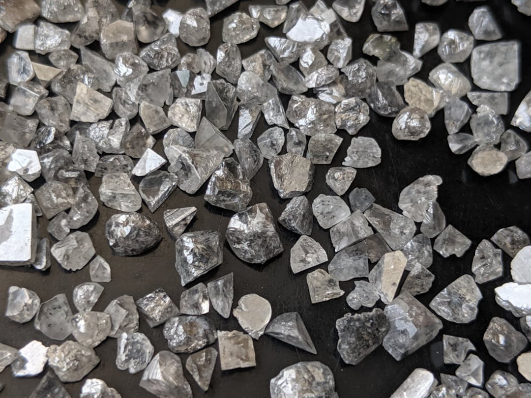 23mm Salt and Pepper Rough Diamond Chips Raw Uncut Diamond Etsy