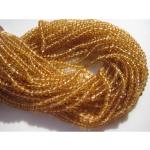 4mm Citrine Coated Faceted Rondelle Beads, Mystic Citrine Gem Stone Rondelle Beads, 13 Inch Coated Citrine For Jewelry(1ST To 5ST Options)