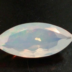 6.6x15.6mm Huge Ethiopian Marquise Opal, Marquise Faceted Opal, Fancy Cut Stone, Faceted Cabochon, Fire Opal For Jewelry, 1.60 Cts - KS4163