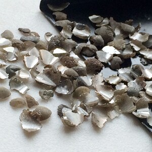 4-5mm Approx Grey Diamond Nails, Grey Rough Diamond Shavings, Grey Natural Raw Diamond, Grey Raw Uncut Diamond For Jewelry (2Cts To 10Cts)