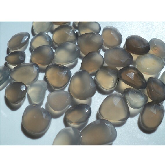 Plat de taille calcédoine rose, rose, rose, gris Rose Cut pierres précieuses, Cabochons, 20mm à 14mm chacun, 11 pièces 457392 Plat de taille calcédoine rose, rose, rose, gris Rose Cut pierres précieuses, Cabochons, 20mm à 14mm chacun, 11 pièces 457392