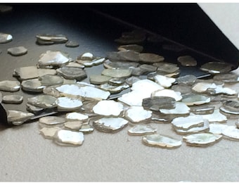 3mm-5mm Grey Diamond Slices, Faceted Diamond Slices, Raw Diamond Slices, Loose Diamonds Slice For Jewelry (0.25ct to 1ct options) - VIC50