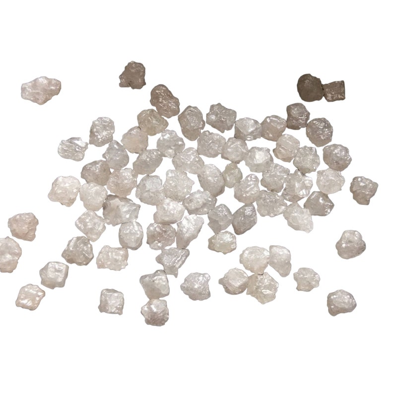 4.5-5mm White Rough Diamond, White Raw Diamond, Uncut Diamond, Loose White Diamond, Conflict Free Diamond For Jewelry 5Pc To 10Pc DDP171 image 10