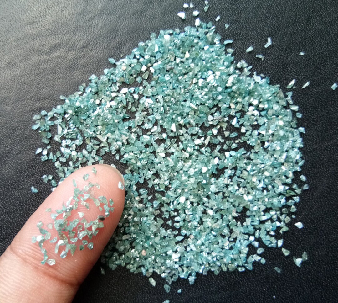 Fine Raw Blue Diamond Chips, Loose Rough Blue Diamond Chips, Uncut