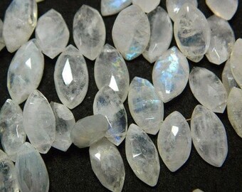 7x14mm Approx Rainbow Moonstone Faceted Marquise Beads, Moonstone Marquise, Rainbow Moonstone Marquise Beads For Jewelry (15Pc To 30Pc)