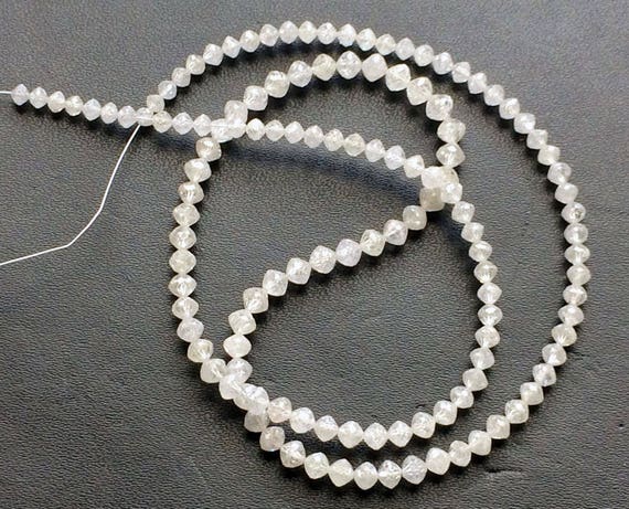 2.5-4mm Rare Beautiful Natural Clear White Faceted Diamond | Etsy