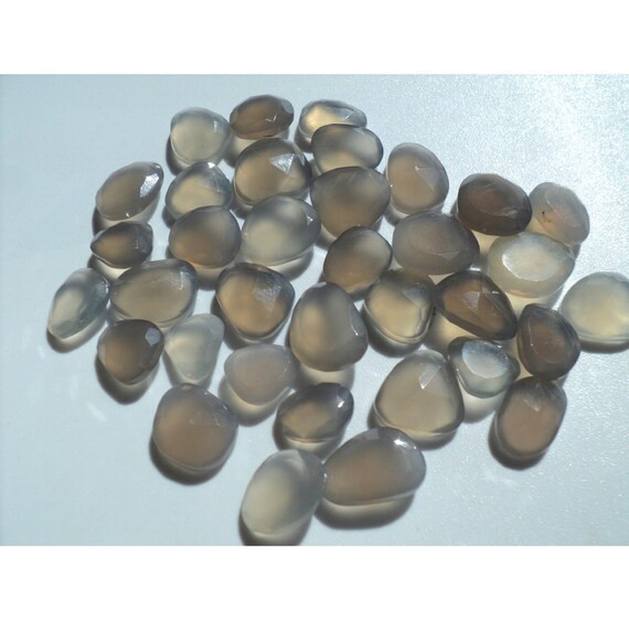 Plat de taille calcédoine rose, rose, rose, gris Rose Cut pierres précieuses, Cabochons, 20mm à 14mm chacun, 11 pièces 457392 Plat de taille calcédoine rose, rose, rose, gris Rose Cut pierres précieuses, Cabochons, 20mm à 14mm chacun, 11 pièces 457392