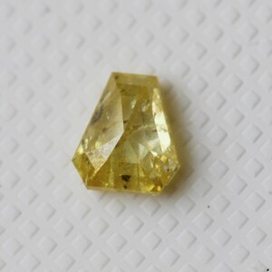 Yellow Shield Diamond, Natural Yellow Diamond Shield For Ring, Loose Diamond Shield Pendant, Diamond Shield for Engagement Rings, 4.8x4.3mm image 8