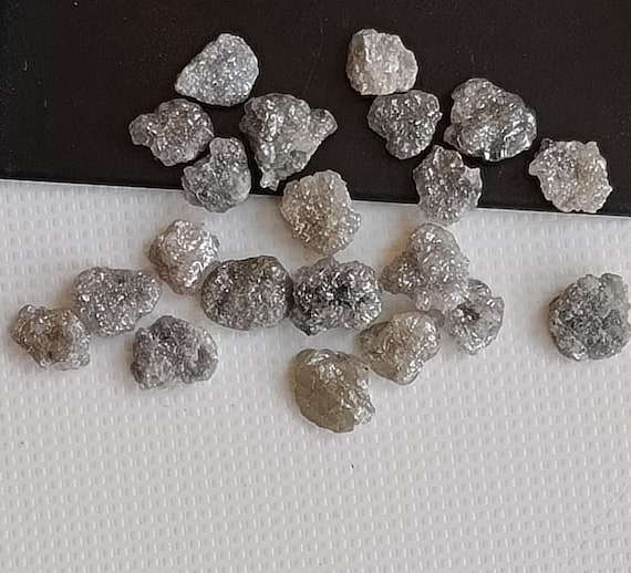 Perles Diamant Brut| Pierre Précieuse Naturelle