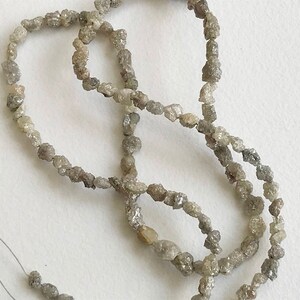 3-5mm Grey Raw Diamonds Tumbles, Natural Grey Diamond Tumbles, Conflict Free Diamond, Grey Uncut Rough Diamonds (4IN To 8IN) - DS5172