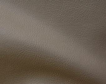 High Quality 54" Wide Dark Fawn Faux Leather Fabric By Yard / Metre, Artificial Leather, 540 GSM, 0.8 mm Thick, Leatherette, Faux Leather
