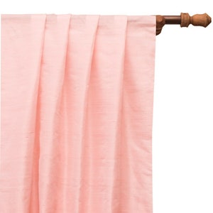 Allure Fuchsia Lined Faux Silk Ready Made Curtain Pink, 230cm  x 180cm