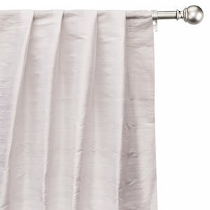 Ivory 100% Pure Silk Dupioni Curtain Panels (Rod Pocket, Grommet, Box Pleat, Three Pinch Pleat, Tab Top and Plain Ring Top)