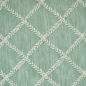 Duck Egg Lommerrijke diamant geometrische stof op maat gesneden / meter, kettingsteek borduurstof, linnen bekledingsstof, groothandel gordijn