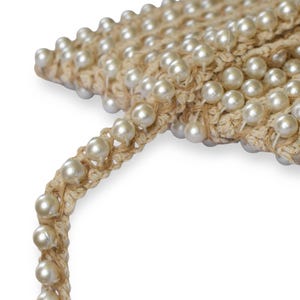 Pastel Braided Rope Trim with Pearls Pearl Piping Trim - Etsy main image 3