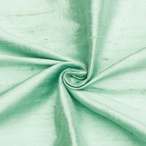Mint Green 100 Pure Silk Fabric by the Yard Pure Silk Etsy