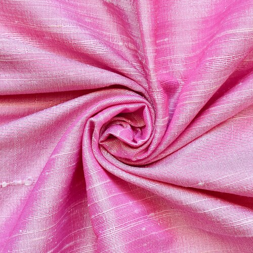 Coral Pink Silk Fabric by the Yard Silk Fabricsilk Dupioni Etsy