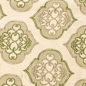 Geometric Olive Green Damask Fabric By The Yard / Metre, Jacquard Fabric, Upholstery Curtain Fabric, Wholesale Fabric, Jacquard Weave Fabric