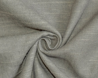 Heavy Weight Linen Fabric By The Yard / Metre, Solid Linen Fabric, Taupe Linen Fabric, Upholstery Linen Fabric, Linen For Home Decor Sale