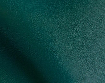 High Quality 54" Wide Deep Sea Green Faux Leather Fabric By Yard / Metre, Art Leather, 540 GSM, 0.8 mm Thick, Leatherette, Imitation Leather
