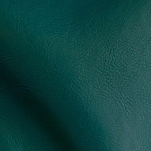 High Quality 54&quot; Wide Deep Sea Green Faux Leather Fabric By Yard / Metre, Art Leather, 540 GSM, 0.8 mm Thick, Leatherette, Imitation Leather