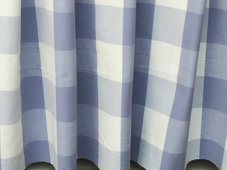 Blue Bell Gingham Check Cotton Fabric By The Yard,Upholstery Fabric,Drapery Fabric,Shower Curtain Fabric,Wholesale Fabric,Pure Cotton Fabric