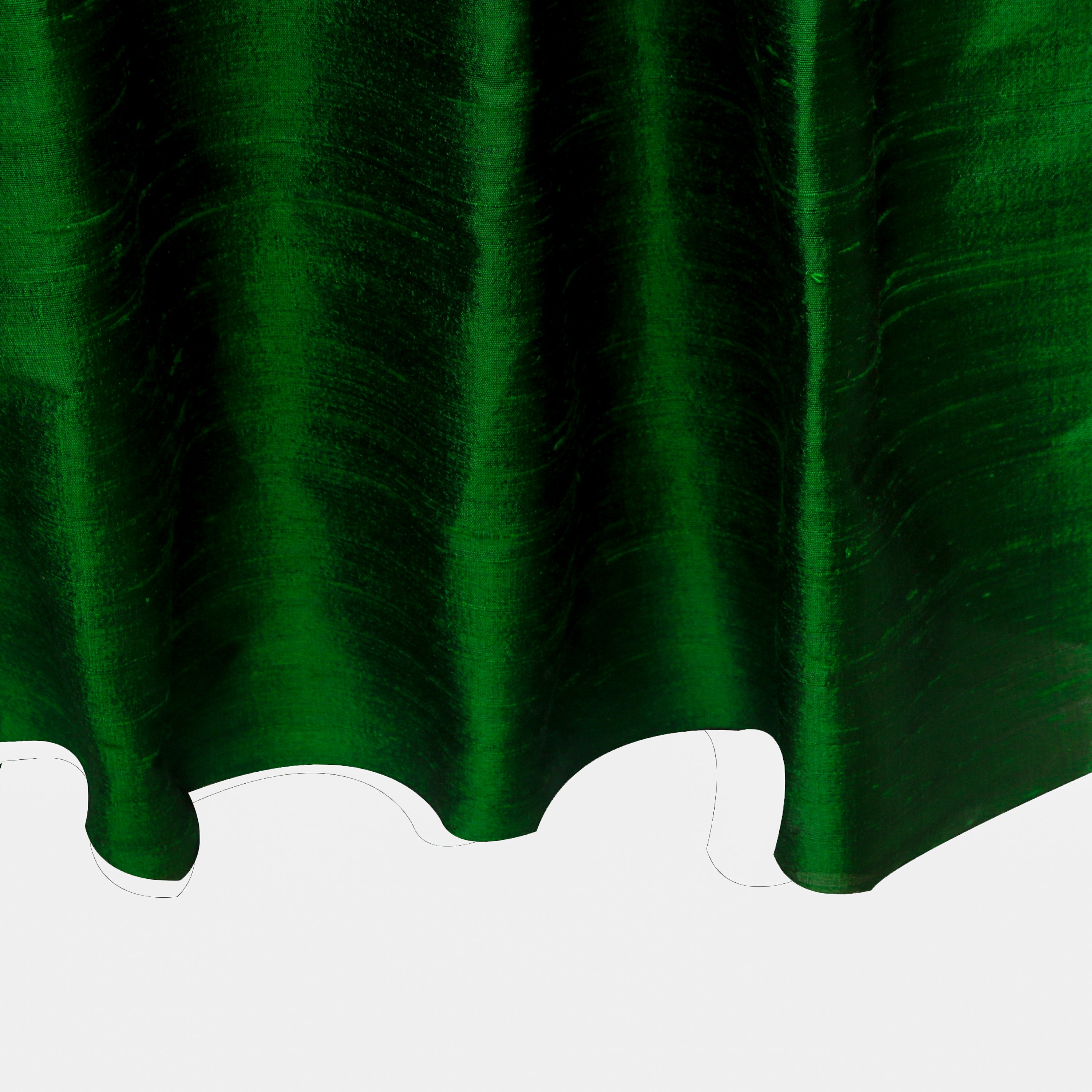 Forest Green Silk Dupioni Curtain Panels rod Pocket Grommet Etsy UK
