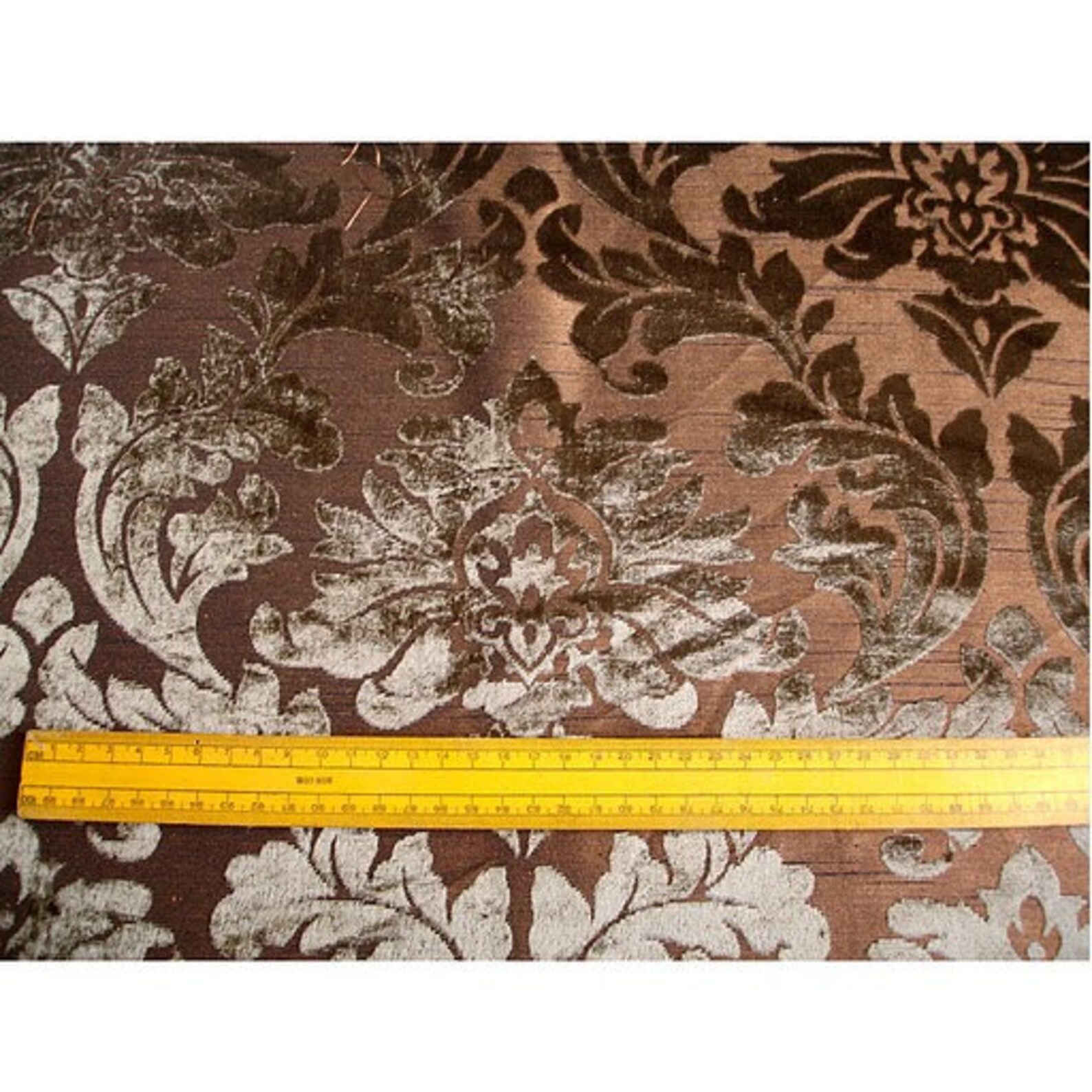 Olive Green Heavenly Damask Burnout Velvet on Fancy Fabric Etsy