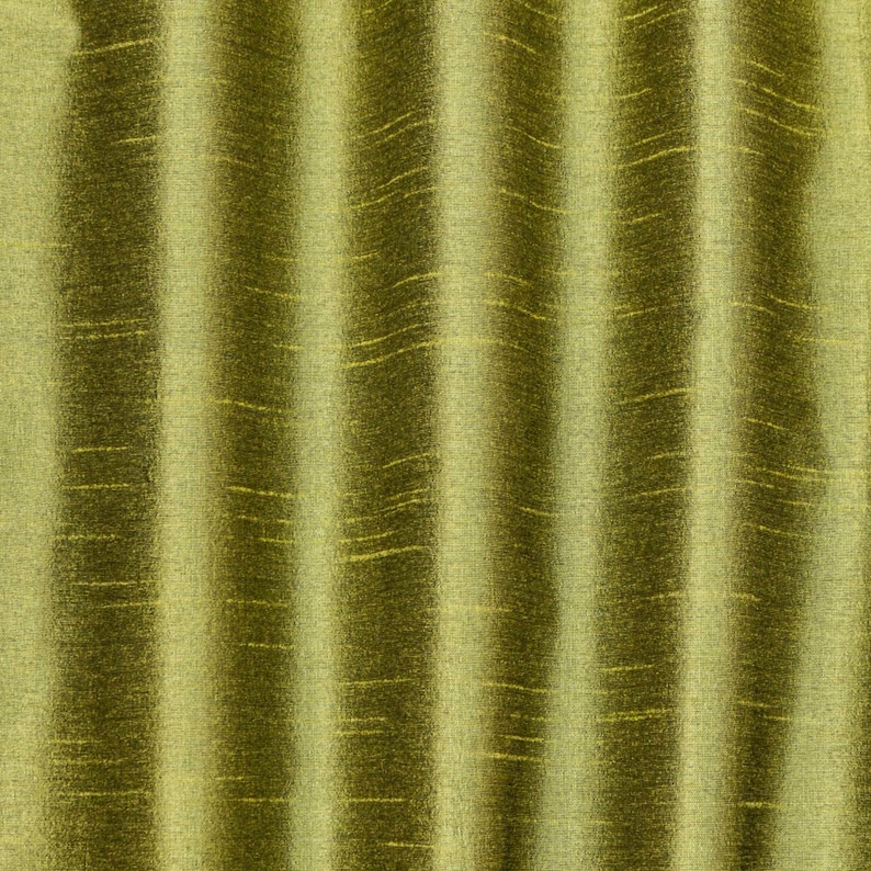 Olive Green Art Silk Fabric By The Yard, Faux Silk Curtain Fabric, Dress Fabric, Wholesale Art Silk Fabric, Slub Faux Silk Fabric image 2