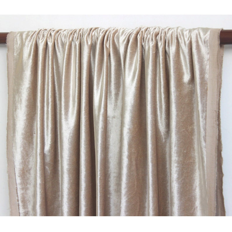 Perle Beige samt Vorhang 52 x 84 Rod Pocket | Etsy